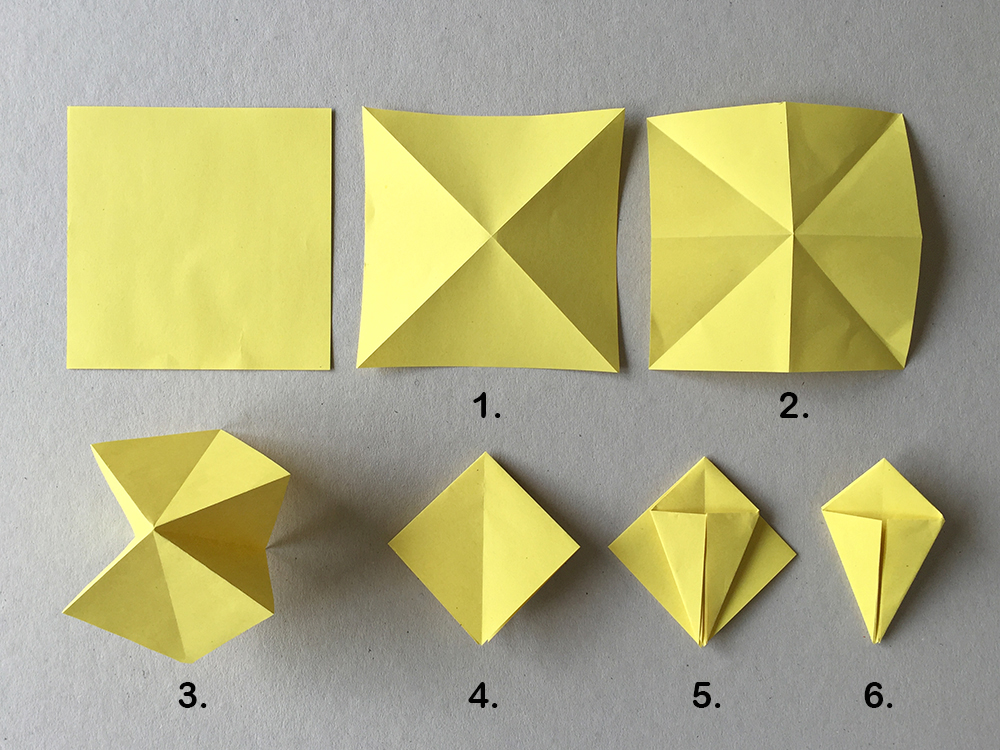 Origami Kranich Mobile