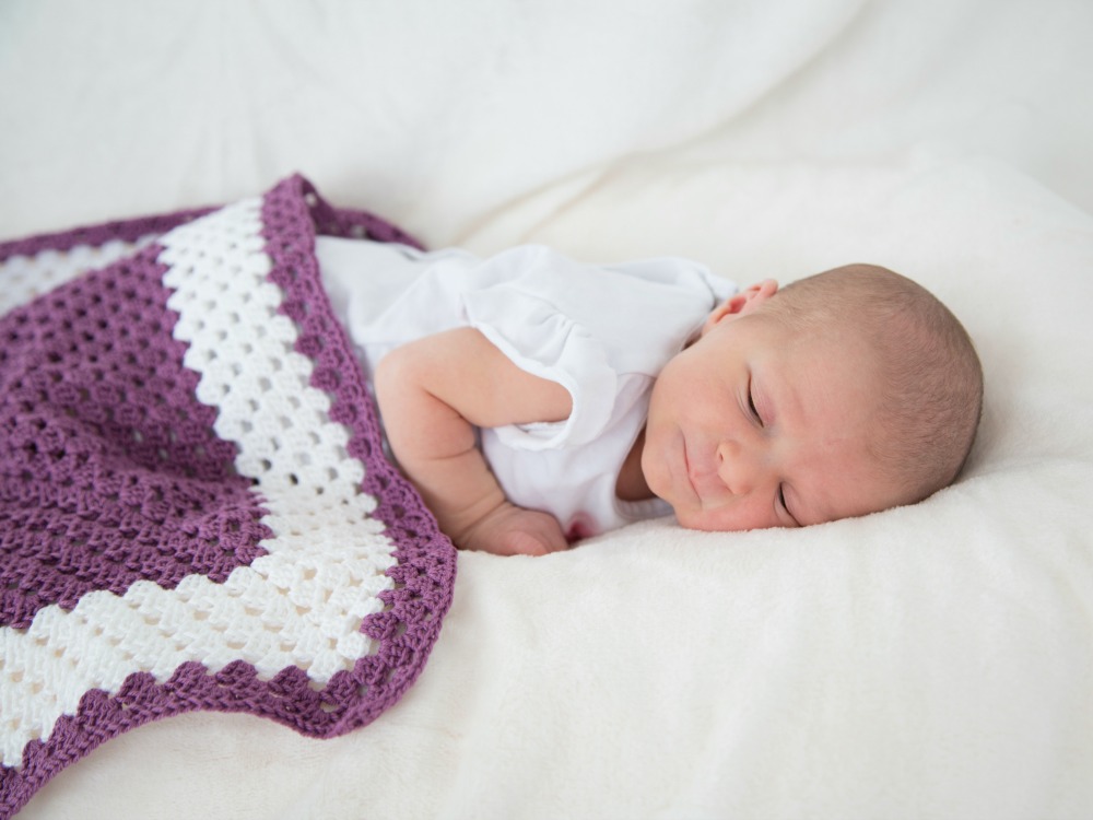 Baby Decke für das Fotoshooting