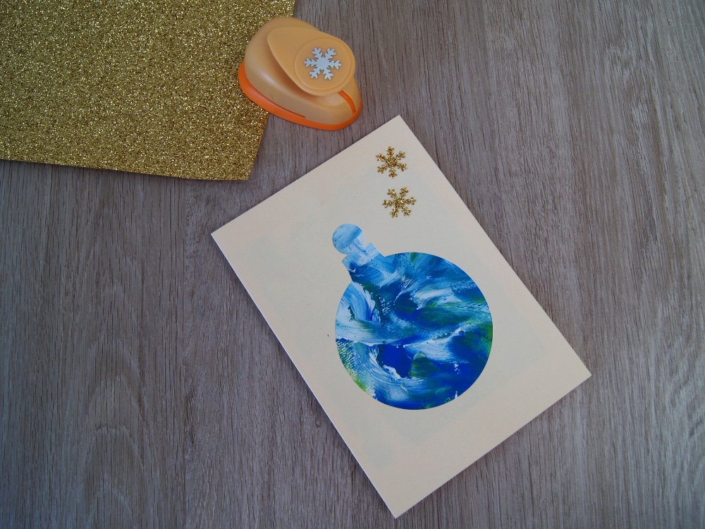 Weihnachtskarte mit Kleinkindern gestalten - Malen mit Fingerfarben als Geschenk zu Weihnachten | von Fantasiewerk