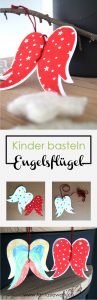 Anleitung: Kinder basteln Engelsflügel zu Weihnachten - Geschenk und Karte für die Familie | von Fantasiewerk