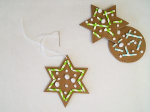 Kinder #basteln Schmuck für den Weihnachtsbaum - Anhänger DIY mit Kleinkindern | von Fantasiewerk