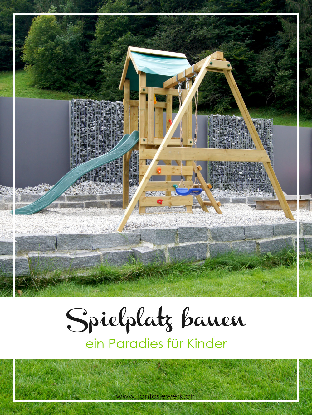 Spielplatz für Kinder selbermachen | #gartenbau | von Fantasiewerk