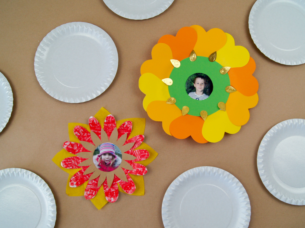 Blume aus Papptellern basteln mit Kindern | Kreativ - Angebot zum individuell Gestalten | von Fantasiewerk