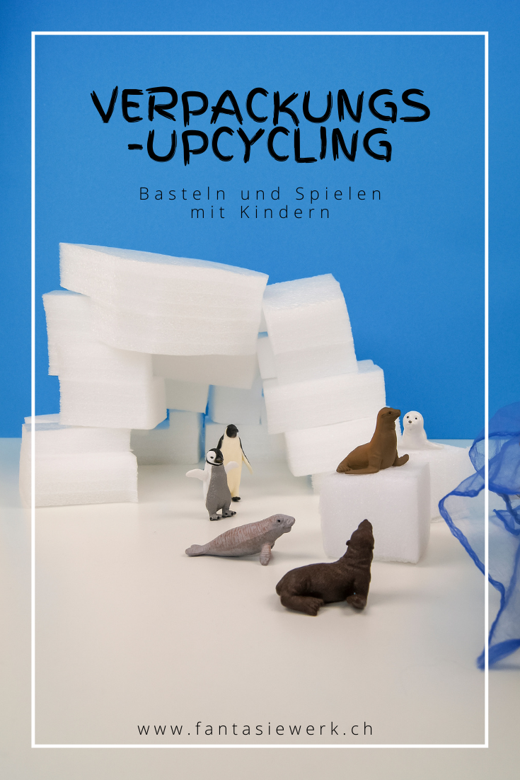 #upcycling mit Verpackungsabfall | Schneesterne, Schneemann und Iglu zum Basteln und Spielen mit Kindern | von Fantasiewer | #bastelnmitkindern