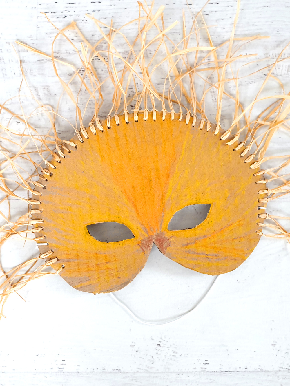 Löwenmaske aus Karton mit Kindern malen und basteln - Karneval - Fasnacht - DIY-Verkleidung | von Fantasiewerk