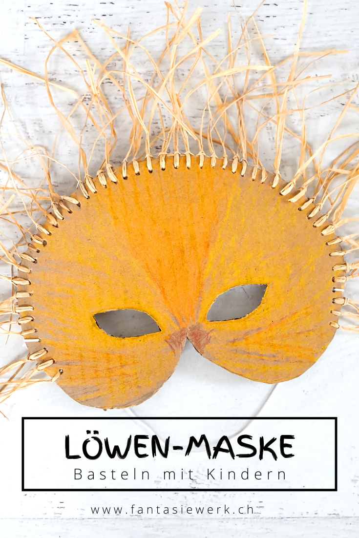 Löwen- Maske basteln für Fasching - Malen und Basteln mit Kindern | von Fantasiewerk