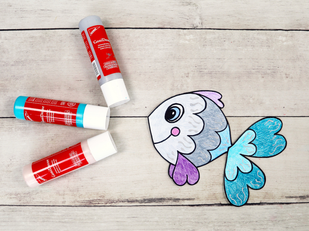 Kugelspiel basteln und malen aus Ausmalbild | #spielen #bastelnmitkindern #kidscraft | von Fantasiewerk
