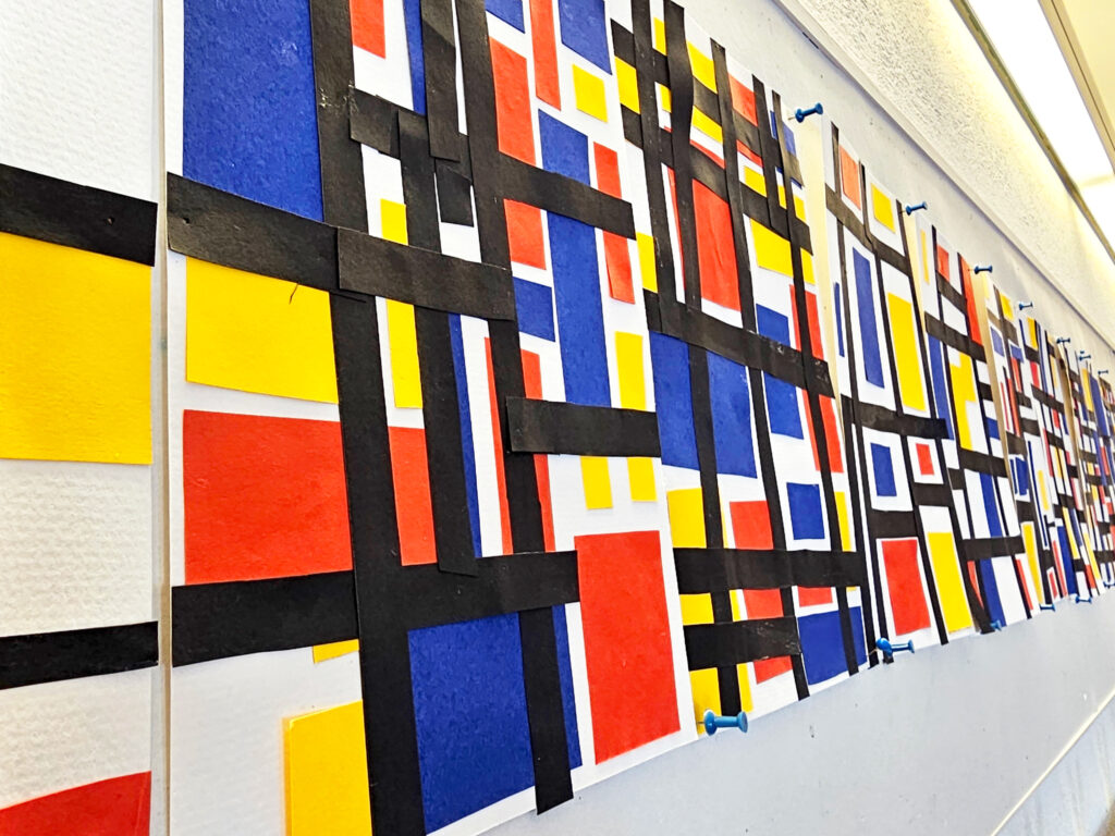 Kunstprojekt - Malen nach Piet Mondrian | Unterrichtsplanung | Arbeitsblätter | Anleitungen für deine Schule