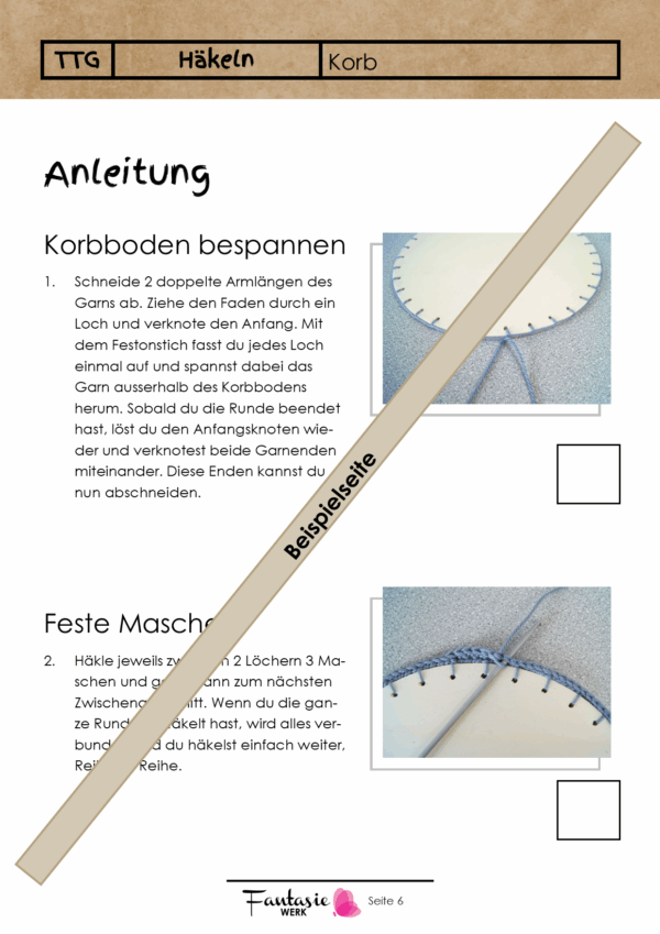 Korb häkeln - Ebook mit Unterrichtsprojekt | Anleitung | Spielideen