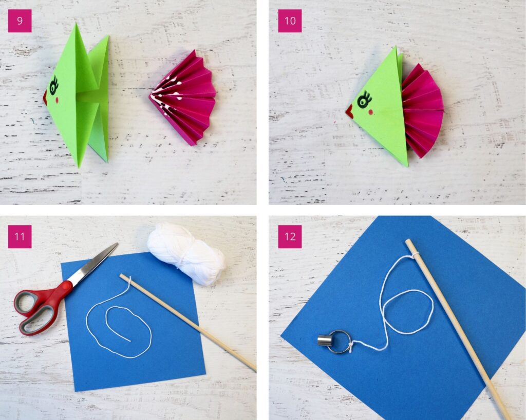 DIY Angelspiel mit Kindern basteln | Fische falten | Origami