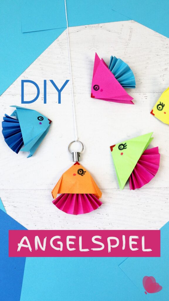 DIY Angelspiel mit Kindern basteln | Fische falten | Origami