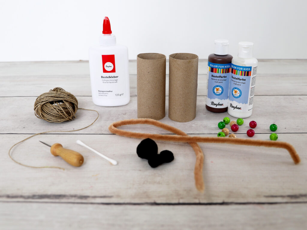 Upcycling Fernglas "Reh" aus Kartonrollen mit Kindern basteln | Fantasiewerk